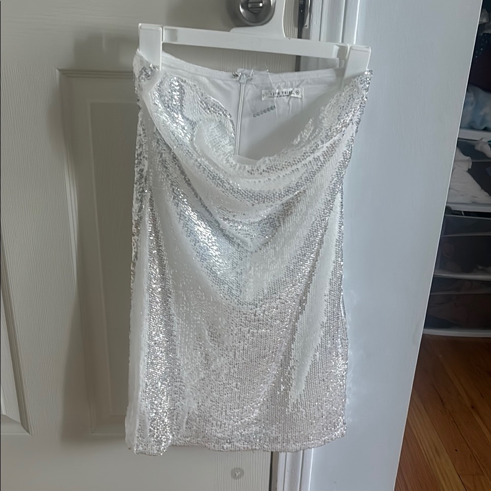 Silver Sequin dress